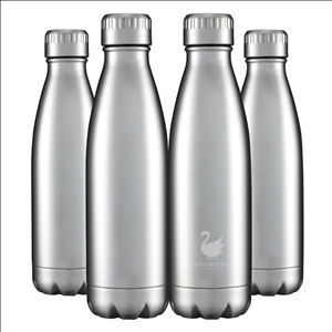 17oz Stainless Steel Water Bottles Bulk, Vacuum Insulated Water Bottles Double Walled Reusable Metal